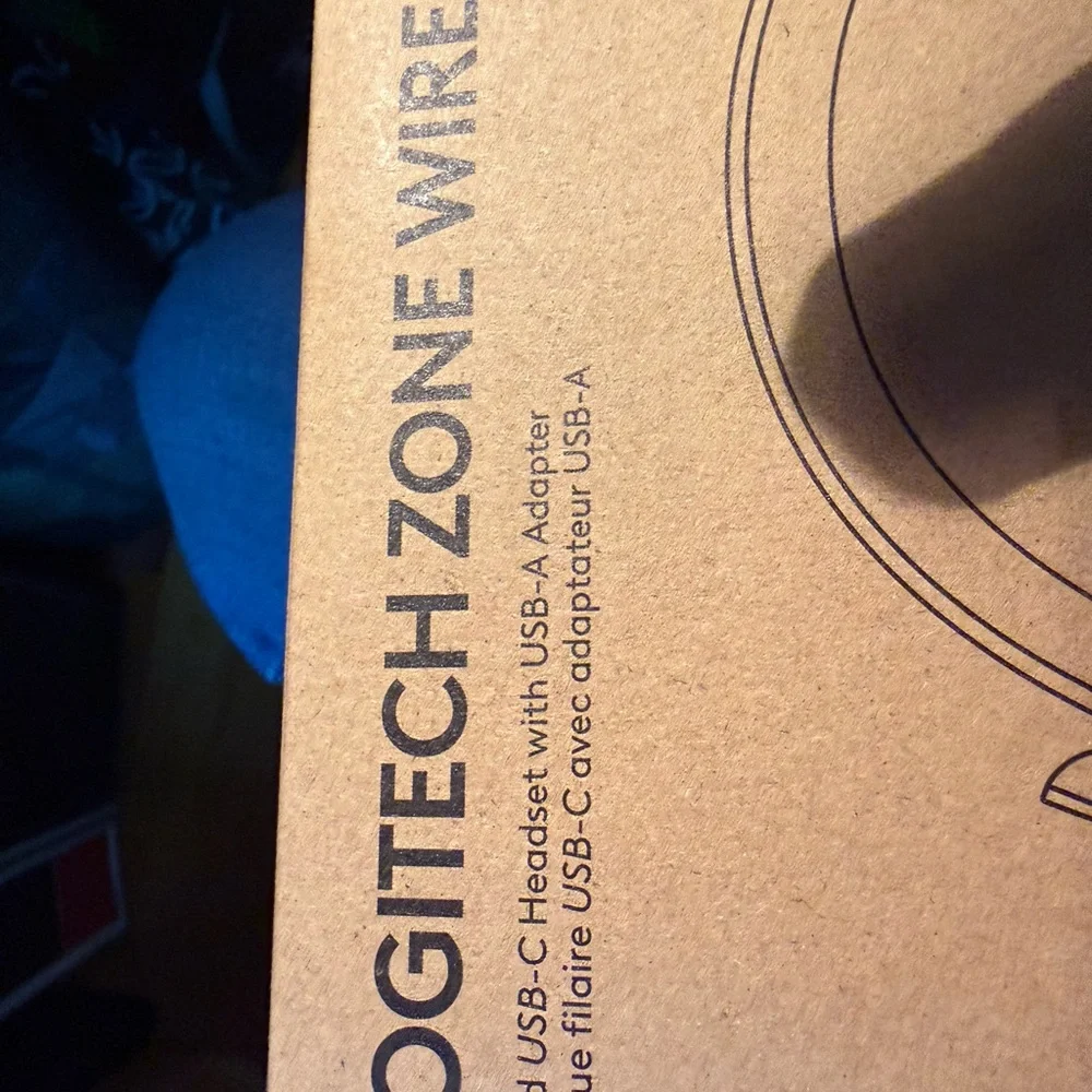 Logitech Zone Wired Headset in Brown Packaging